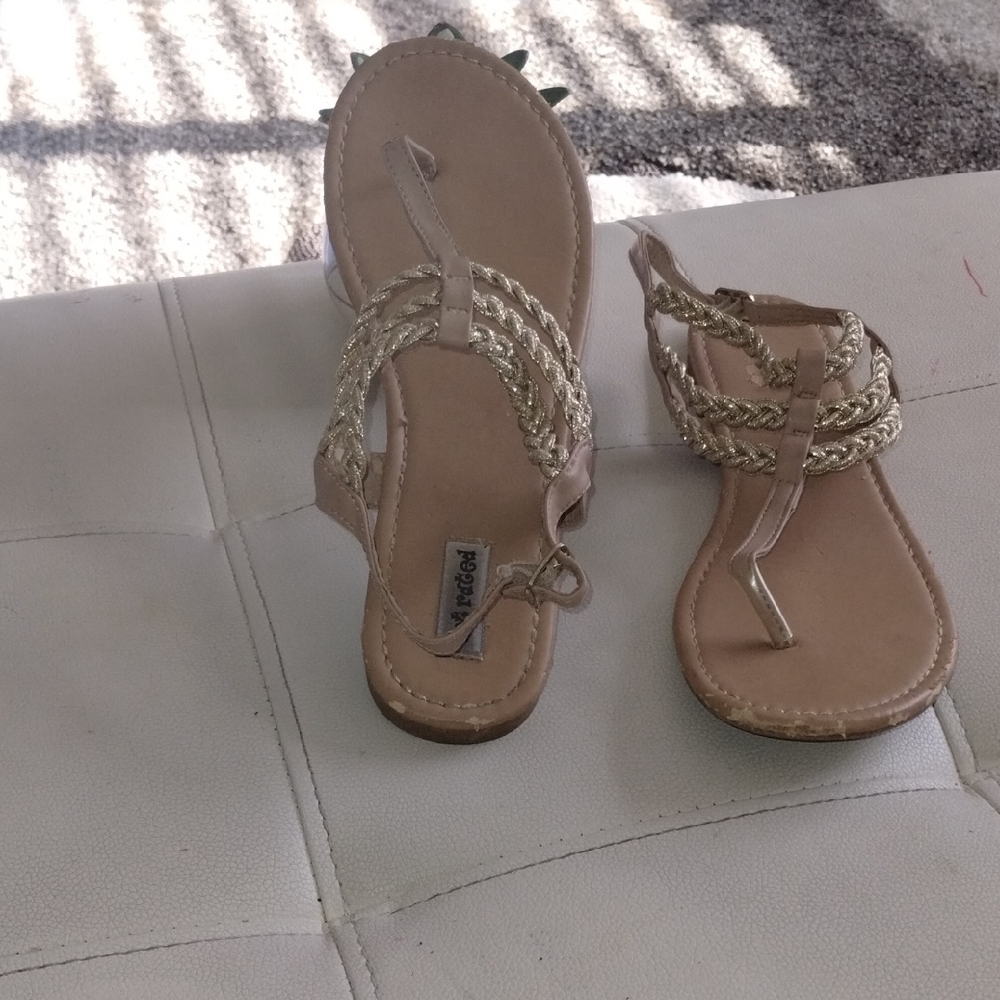 Braided Tan Sandals - Picture 6 of 6